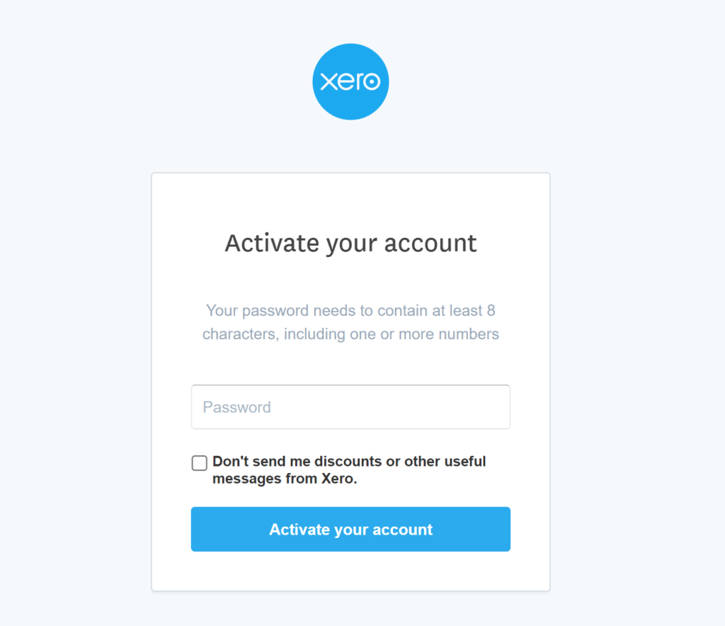 activate  your account